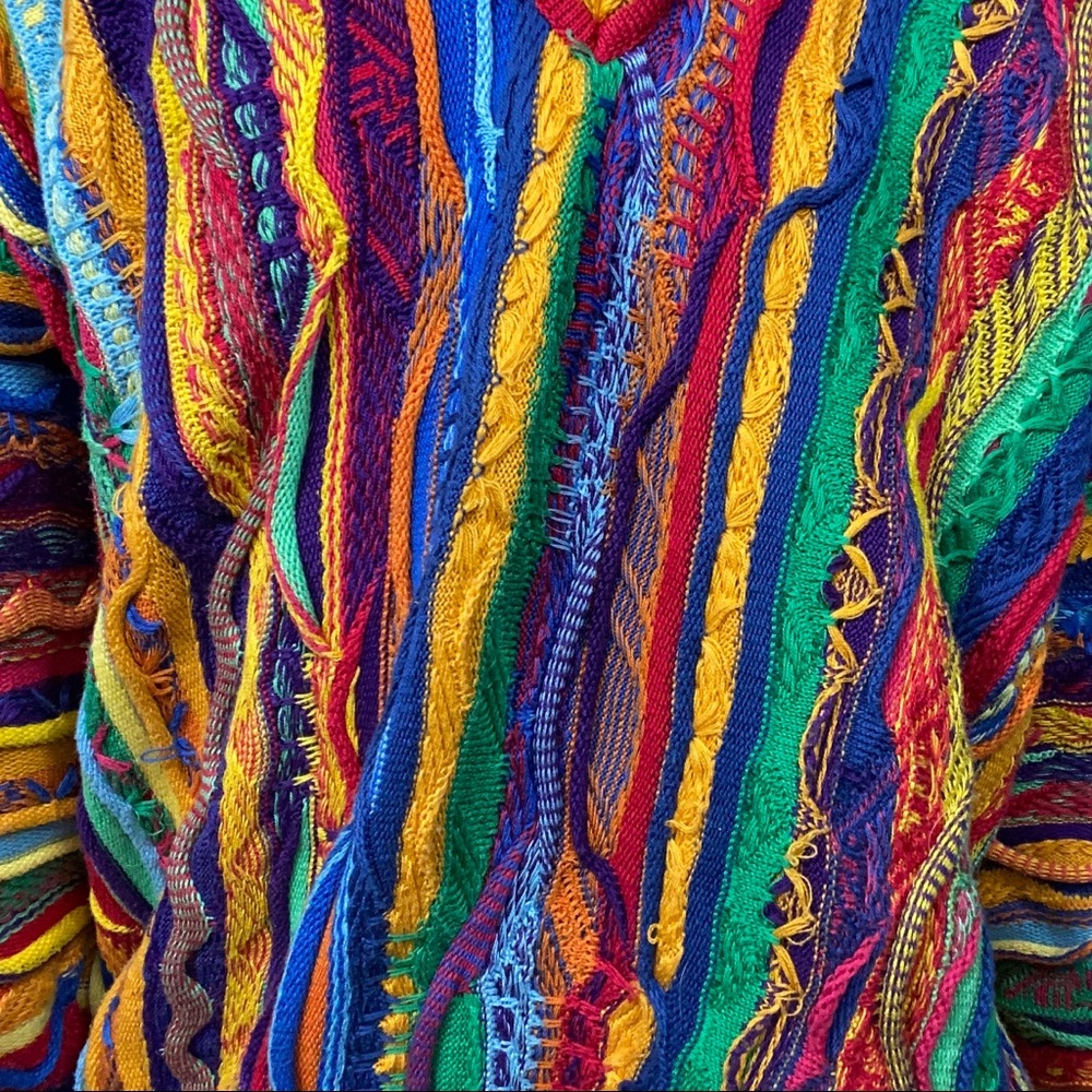 Vintage Coogi Sweater in Rainbow colorway - Picture 3 of 4